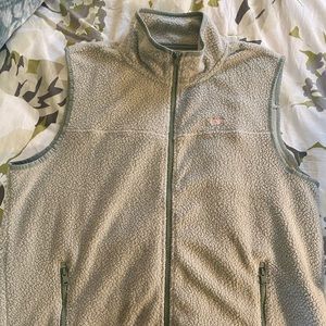 BRAND NEW Never Worn - Vineyard Vines Sherpa Fleece Vest in Washed Sage